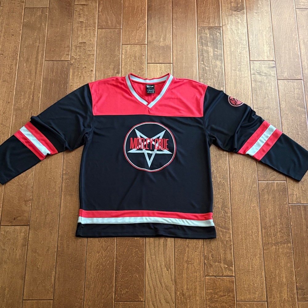Motley Crue Black & Red Hockey Jersey - Men's